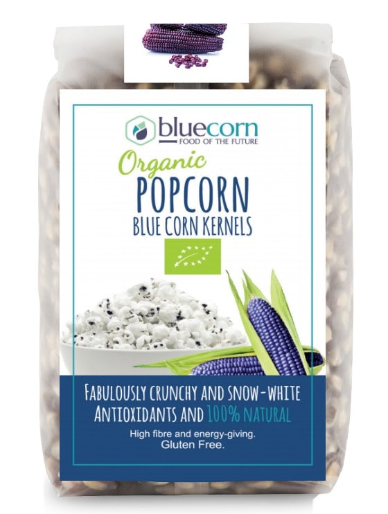 organic blue popcorn kernels